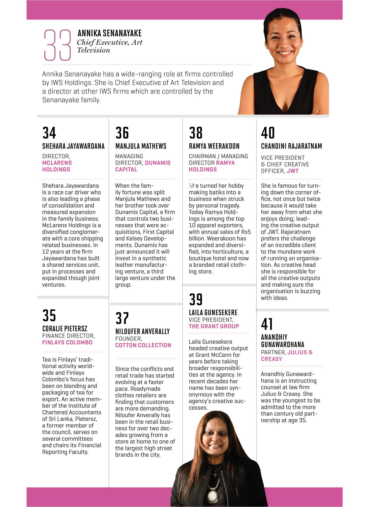 Echelon Magazine’s 50 Most Powerful Women in Business