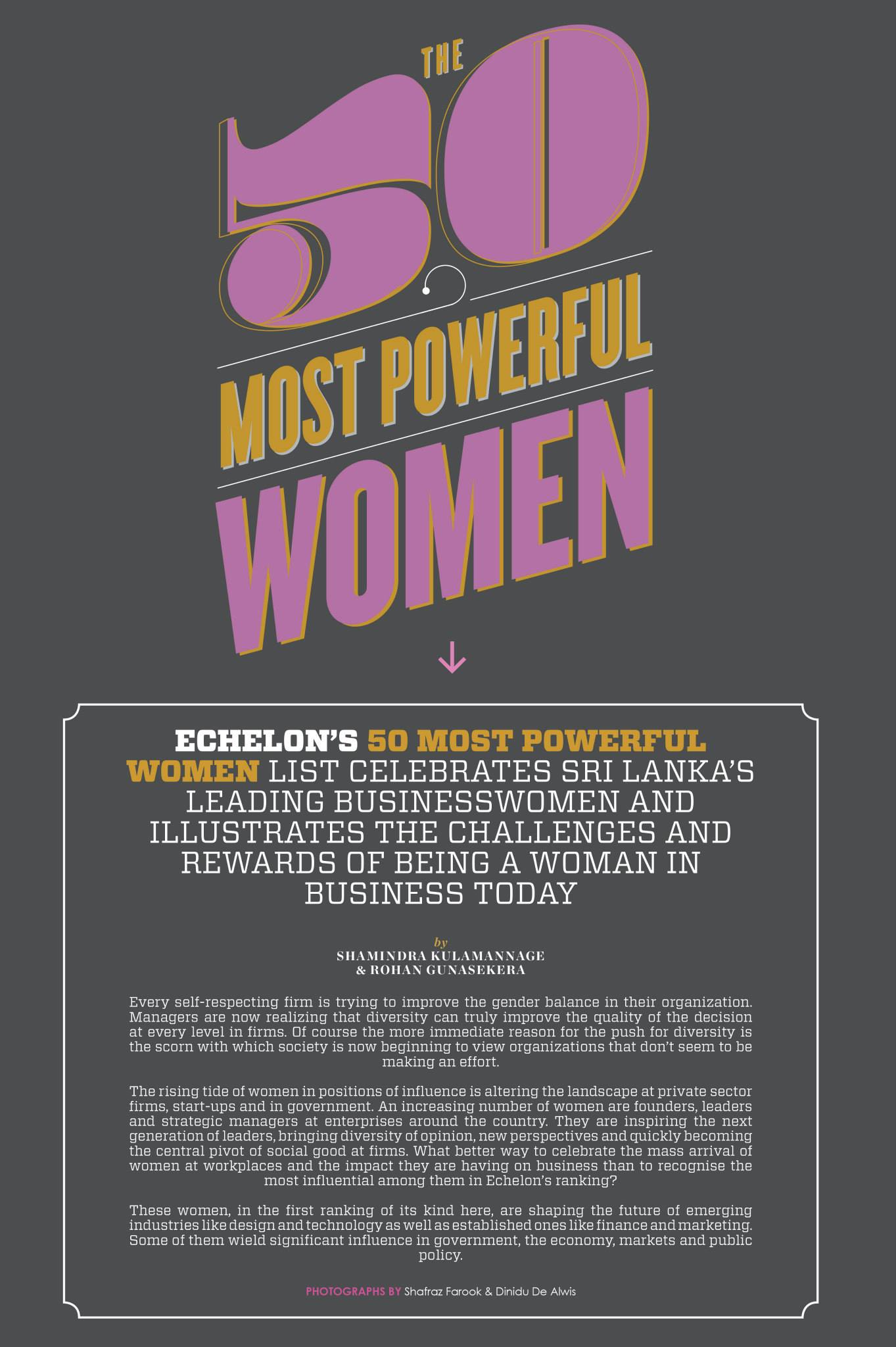 Echelon Magazine’s 50 Most Powerful Women in Business